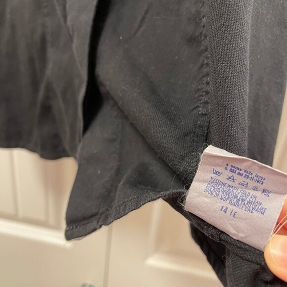 Vintage Versace Jeans Couture Sleeveless Button Up Blouse Black - Picture 7 of 14